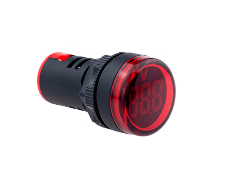Индикатор напряжения, 5-60V DC, красный