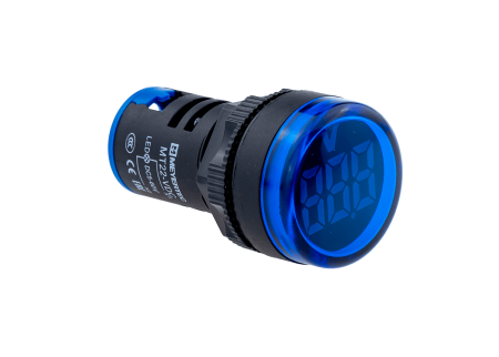 Индикатор напряжения, 5-60V DC, синий