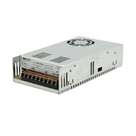 Источник питания INNOCONT. Вход: 220VAC, 3.5А, выход: 300W, 24VDC, 12.5A,-10 +50С, IP20, типы защиты: КЗ, перегрузка, перенапряжение SB-P-320-24