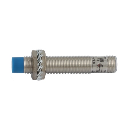 INNOCONT Индуктивный датчик, M12x1, L=61 мм, неэкранированный, зона срабатывания 4 мм, -25 +60 С, 12…24 VDC, IP67, выход: NPN NO, макс. ток 200 мА, разъем M12 SLI-12N4C